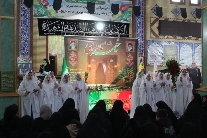 تصاویر/ ویژه برنامه خیمه مادری و  مراسم وداع با شهید گمنام در ماکو