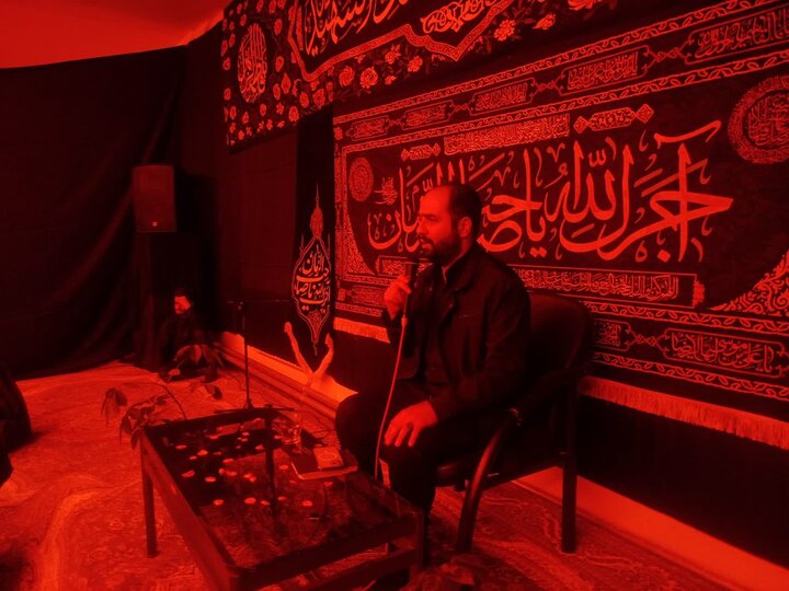 تصاویر/ عزاداری ایام فاطمیه در مدرسه علمیه نقده