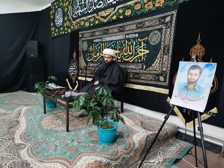 تصاویر/ عزاداری ایام فاطمیه در مدرسه علمیه نقده