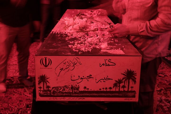 تصاویر/ تشییع پیکر شهید گمنام در مسجد یازهرا (س) ارومیه