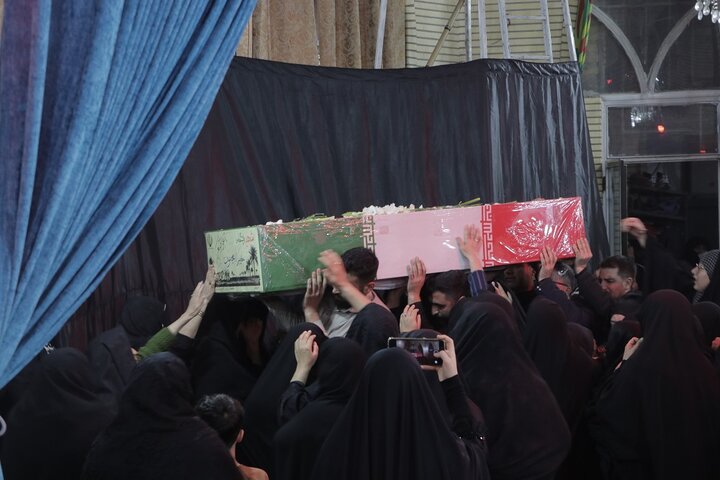 تصاویر/ تشییع پیکر شهید گمنام در مسجد یازهرا (س) ارومیه