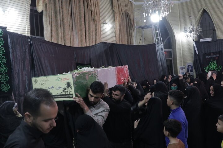 تصاویر/ تشییع پیکر شهید گمنام در مسجد یازهرا (س) ارومیه