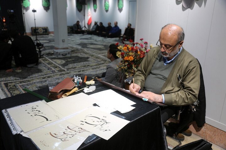 تصاویر/ مراسم عزاداری شهادت حضرت فاطمه (س) در حسینیه اشراق