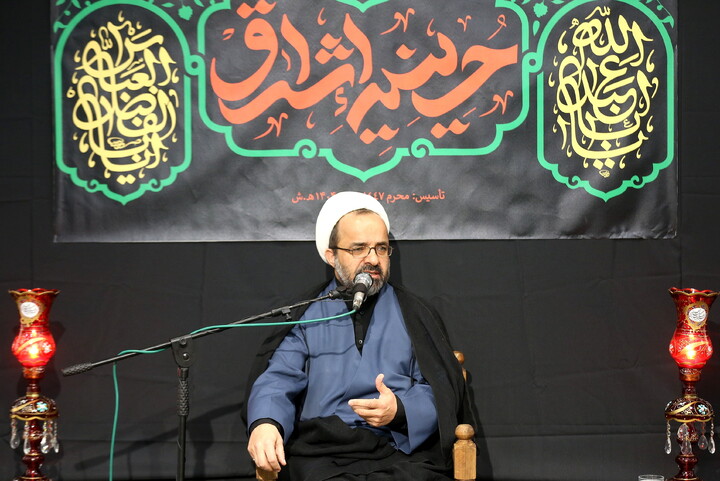 تصاویر/ مراسم عزاداری شهادت حضرت فاطمه (س) در حسینیه اشراق