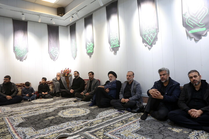 تصاویر/ مراسم عزاداری شهادت حضرت فاطمه (س) در حسینیه اشراق