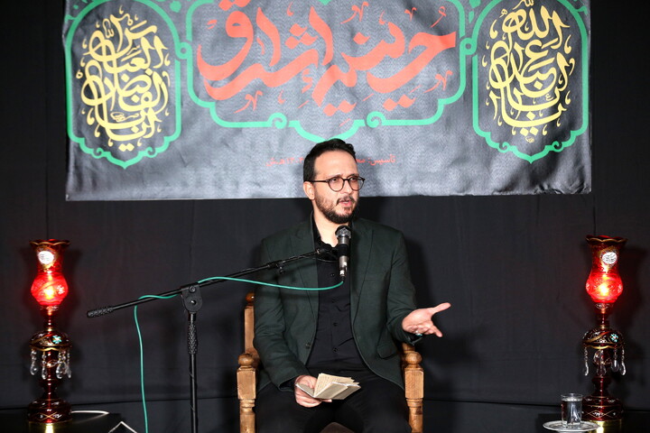 تصاویر/ مراسم عزاداری شهادت حضرت فاطمه (س) در حسینیه اشراق