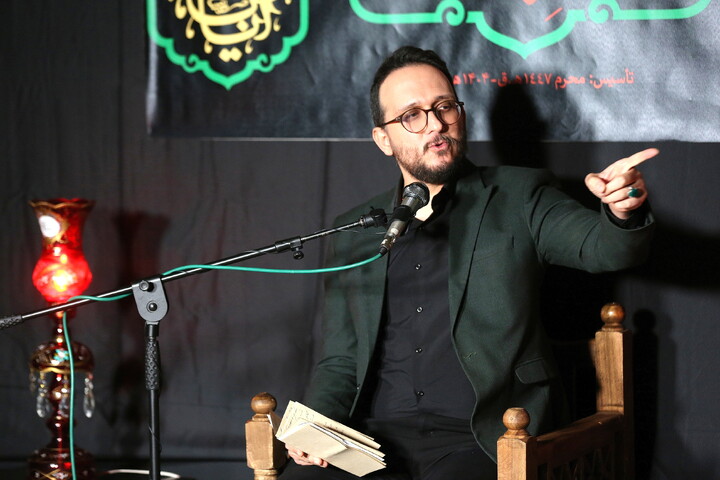 تصاویر/ مراسم عزاداری شهادت حضرت فاطمه (س) در حسینیه اشراق