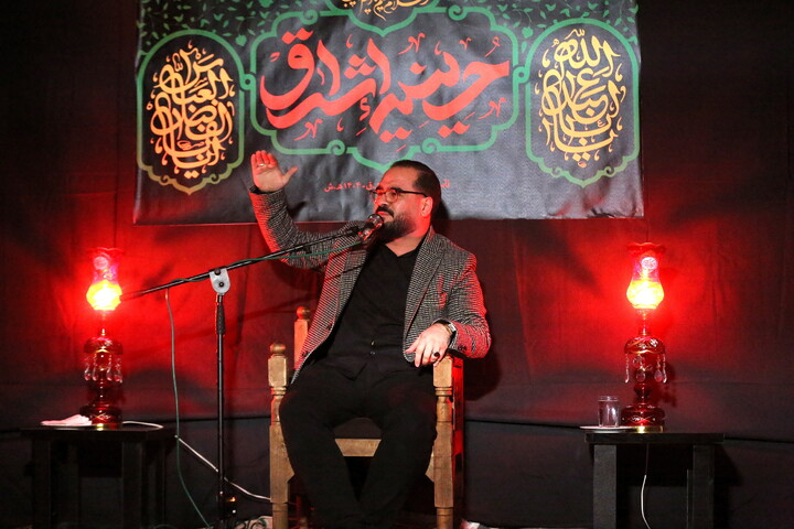 تصاویر/ مراسم عزاداری شهادت حضرت فاطمه (س) در حسینیه اشراق