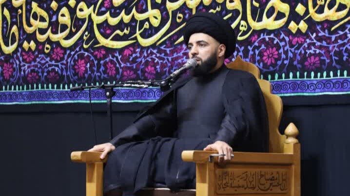 مراسم روضه ایام فاطمیه در مدرسه علمیه الغدیر اهواز