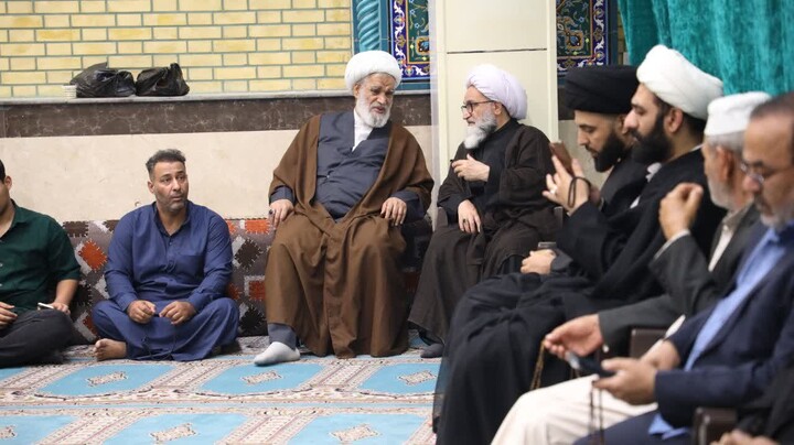 مراسم روضه ایام فاطمیه در مدرسه علمیه الغدیر اهواز