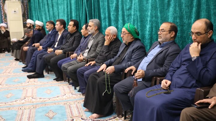 مراسم روضه ایام فاطمیه در مدرسه علمیه الغدیر اهواز