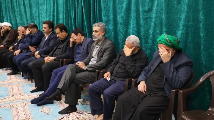 مراسم روضه ایام فاطمیه در مدرسه علمیه الغدیر اهواز