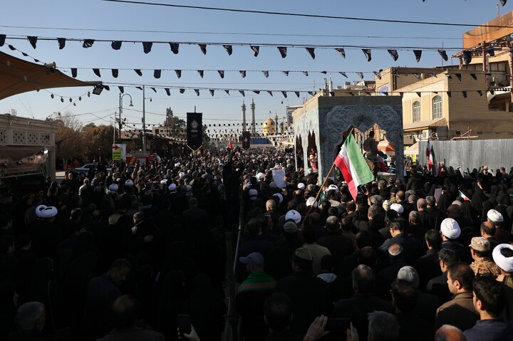 تصاویر/ تشییع پیکر مطهر شهدای گمنام در قم