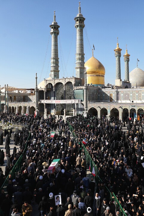 تصاویر/ تشییع پیکر مطهر شهدای گمنام در قم