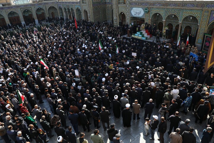 تصاویر/ تشییع پیکر مطهر شهدای گمنام در قم