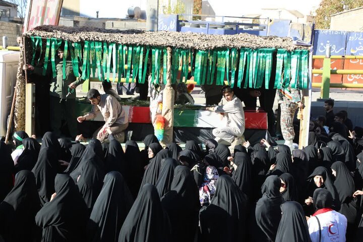 تشییع پیکر شهدا در ایلام