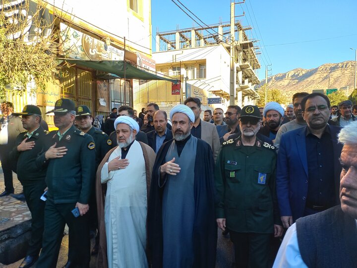 تشییع پیکر شهدا در ایلام