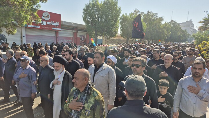 تصاویر/ تشییع باشکوه شهدا در بوشهر