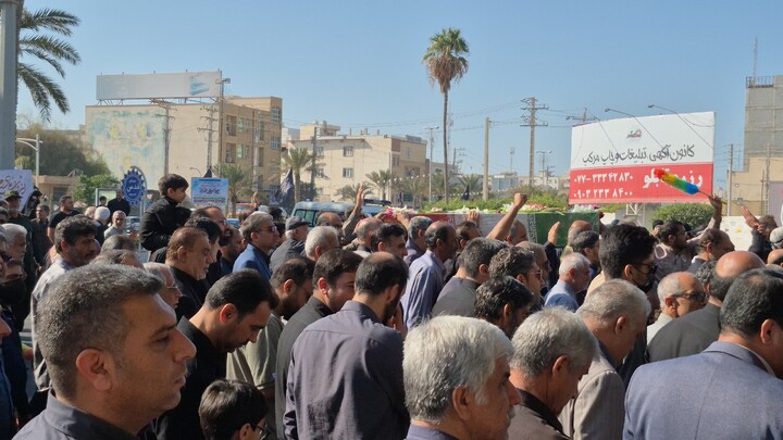 تصاویر/ تشییع باشکوه شهدا در بوشهر