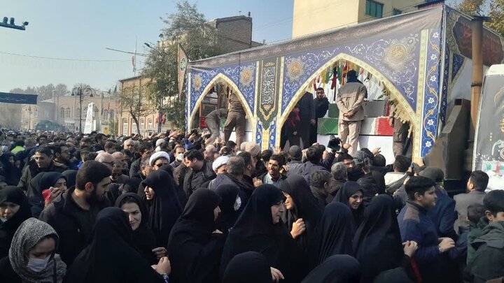 فیلم| تشییع پیکر شهدای گمنام در ارومیه