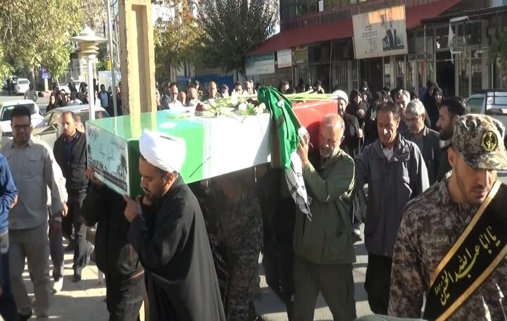 تصاویر/برگزاری مراسم وداع با پیکر شهید گمنام در شهرستان بدره