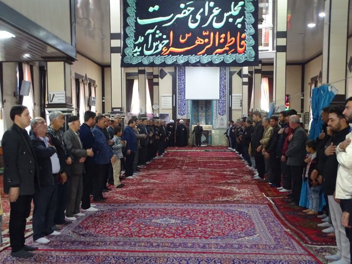 تصاویر/ عزاداری مردم شهرستان چهاربرج در روز شهاد حضرت زهرا (س)