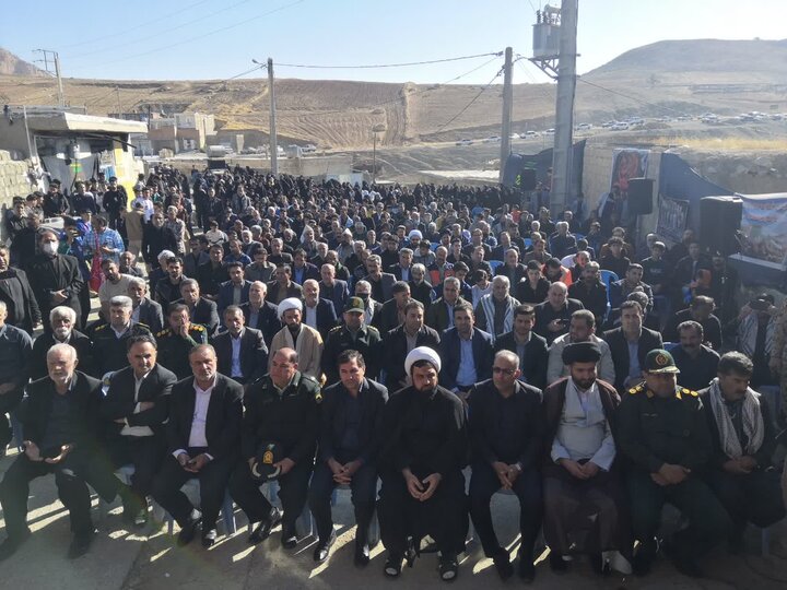 تصاویر/تشییع پیکر شهید گمنام در روستای تخم بلوط شهرستان هلیلان