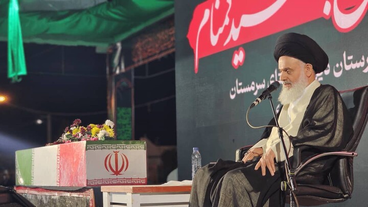 تصاویر/ مراسم شهادت حضرت زهرا(س) با حضور آیت‌الله حسینی بوشهری