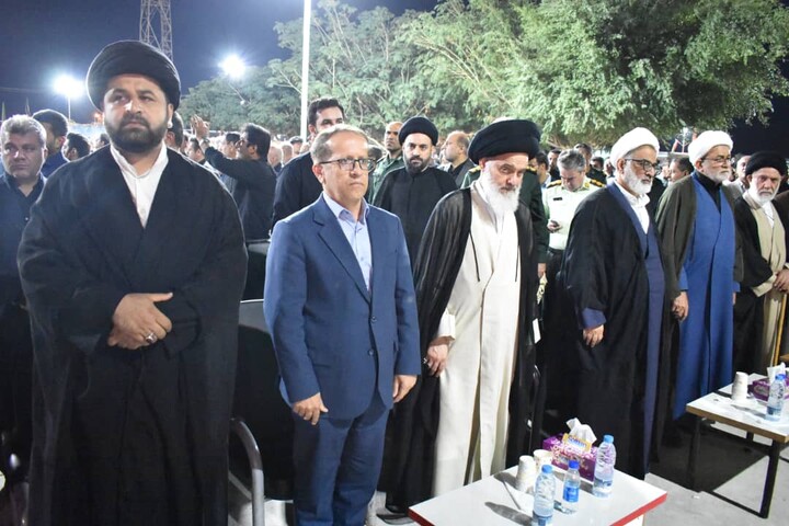 تصاویر/ مراسم شهادت حضرت زهرا(س) با حضور آیت‌الله حسینی بوشهری