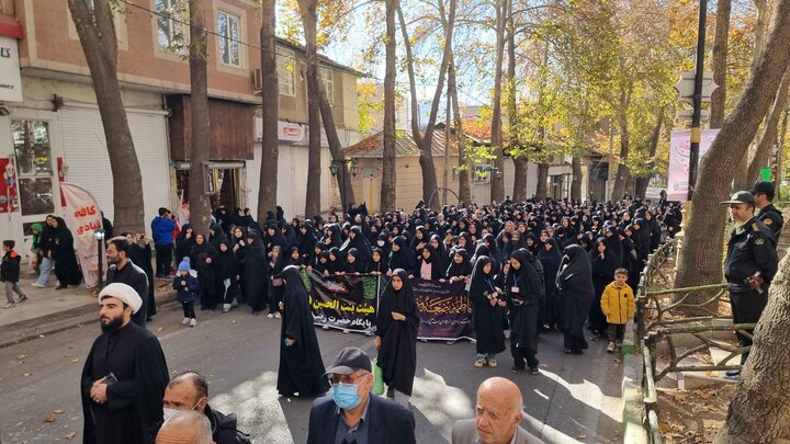 تصاویر/ اجتماع عزاداران فاطمی در دماوند