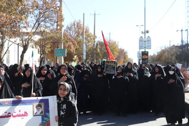 تصاویر/دسته عزاداری شهادت حضرت فاطمه زهرا (س) در قروه