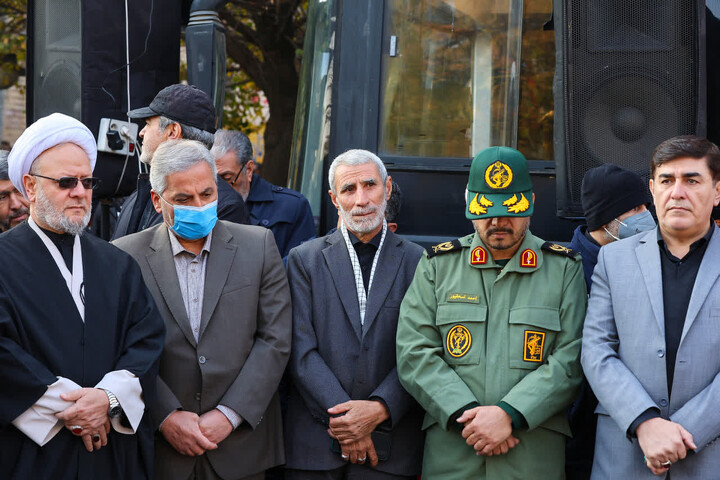 تشییع باشکوه پیکر مطهر شهدای گمنام در تبریز