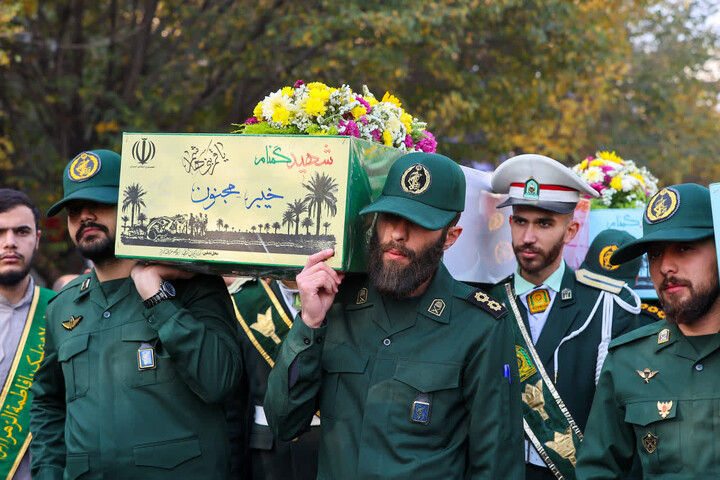 تشییع باشکوه پیکر مطهر شهدای گمنام در تبریز