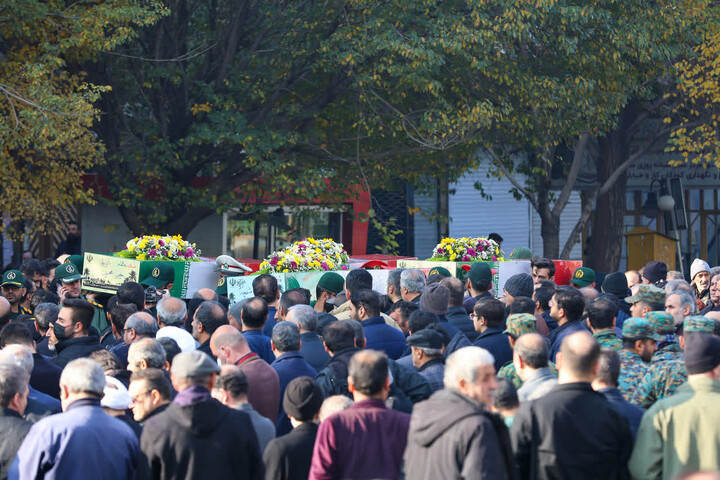 تشییع باشکوه پیکر مطهر شهدای گمنام در تبریز