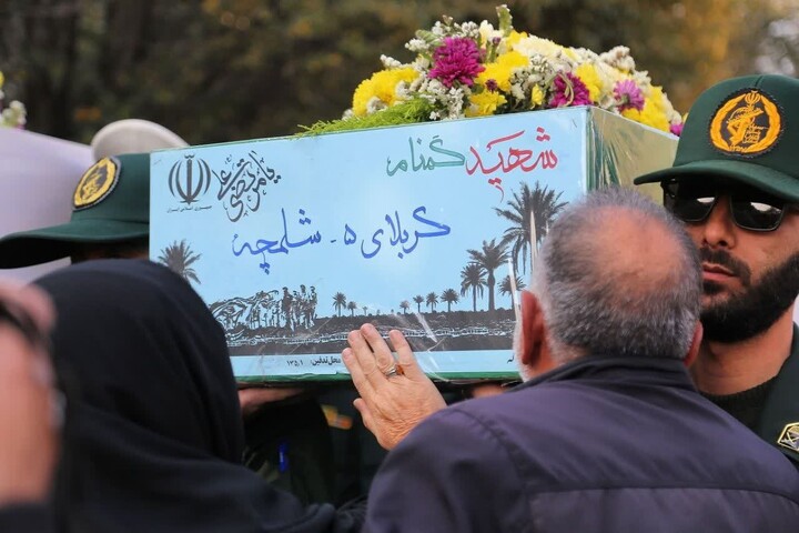 تشییع باشکوه پیکر مطهر شهدای گمنام در تبریز