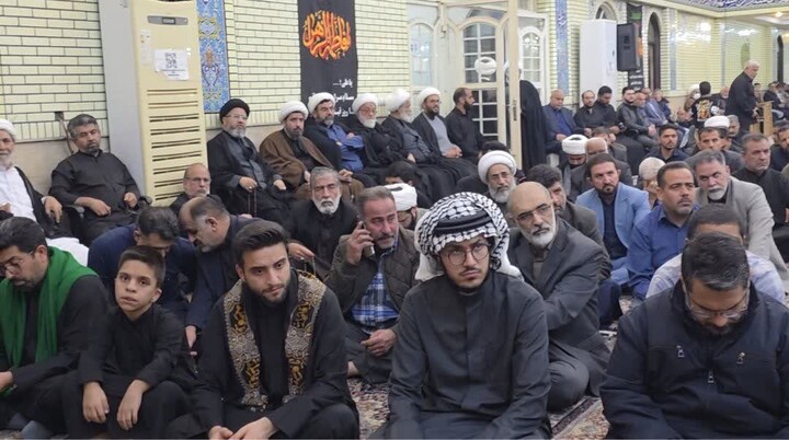 مراسم عزاداری شهادت حضرت زهرا(س) به میزبانی آیت الله کعبی