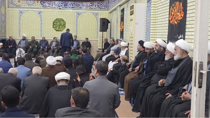 مراسم عزاداری شهادت حضرت زهرا(س) به میزبانی آیت الله کعبی