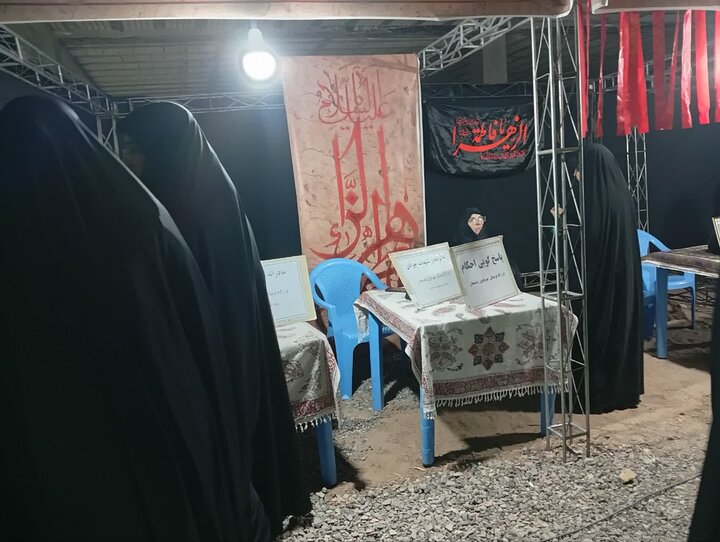 تصاویر/ فعالیت مبلغین مدرسه علمیه تخصصی حضرت زینب کبری رفسنجان در مراسم شهادت حضرت زهرا(س)