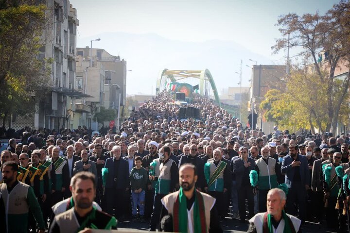 تصاویر/مراسم تشییع شهدای والامقام گمنام در اراک