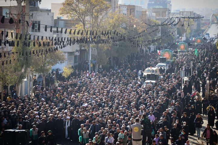 تصاویر/مراسم تشییع شهدای والامقام گمنام در اراک