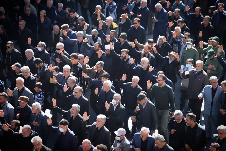 تصاویر/مراسم تشییع شهدای والامقام گمنام در اراک