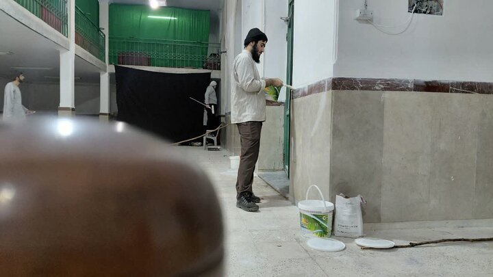 تصاویر /اردوی جهادی  مدرسه  علمیه صالحیه قزوین در روستای یارود الموت غربی