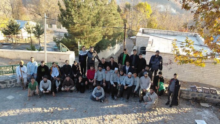 تصاویر /اردوی جهادی  مدرسه  علمیه صالحیه قزوین در روستای یارود الموت غربی