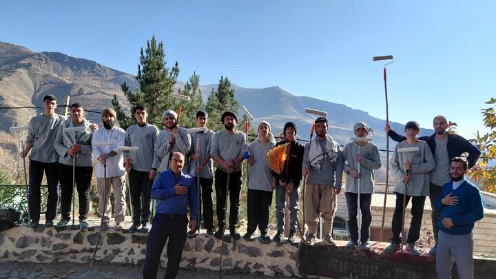 تصاویر /اردوی جهادی  مدرسه  علمیه صالحیه قزوین در روستای یارود الموت غربی