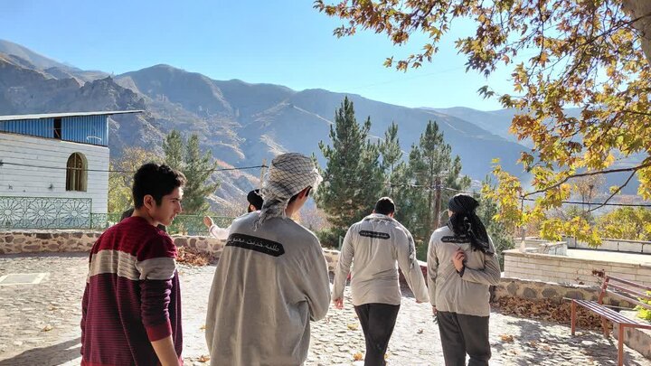 تصاویر /اردوی جهادی  مدرسه  علمیه صالحیه قزوین در روستای یارود الموت غربی