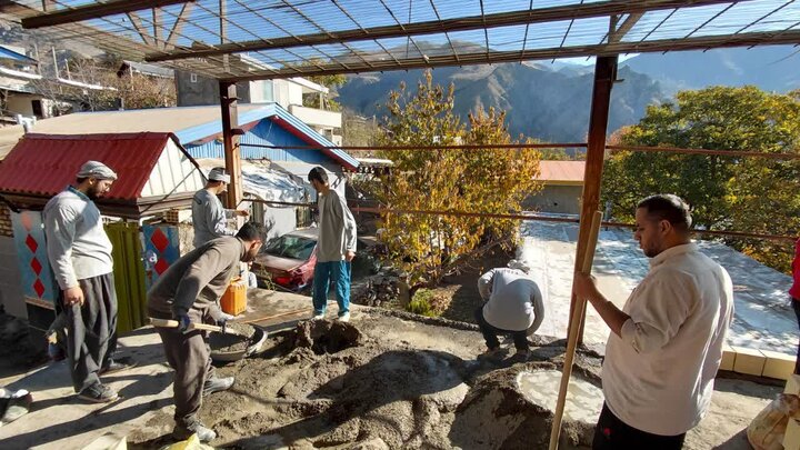 تصاویر /اردوی جهادی  مدرسه  علمیه صالحیه قزوین در روستای یارود الموت غربی