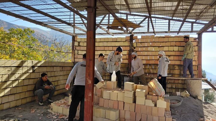 تصاویر /اردوی جهادی  مدرسه  علمیه صالحیه قزوین در روستای یارود الموت غربی