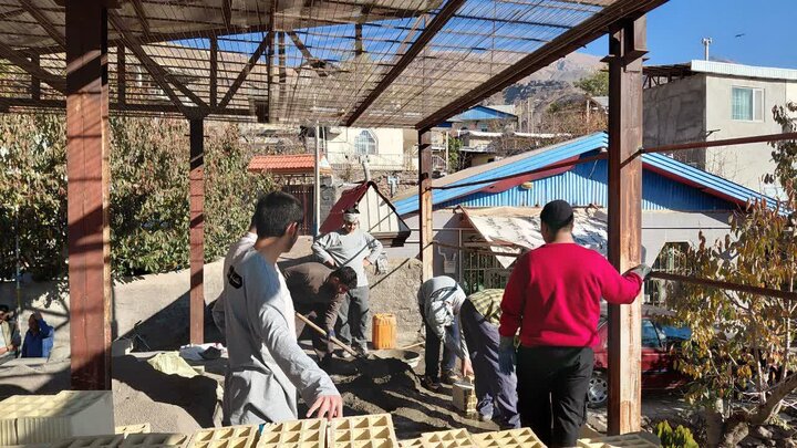 تصاویر /اردوی جهادی  مدرسه  علمیه صالحیه قزوین در روستای یارود الموت غربی