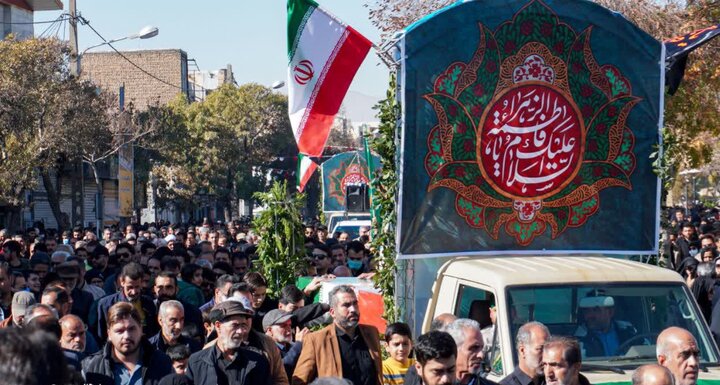 تصاویر/مراسم تشییع شهید گمنام در پارک‌شهدای گمنام اراک