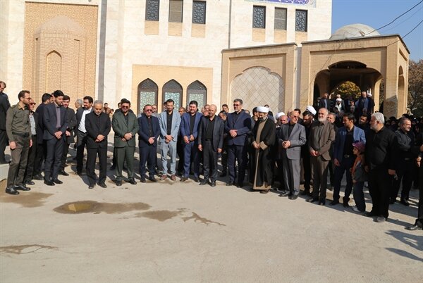 تصاویر /  مراسم تشییع و تدفین شهید گمنام در دادگستری کل استان قزوین